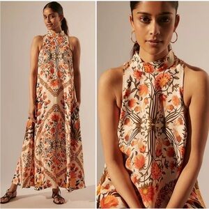 Farm Rio Halter Maxi Dress